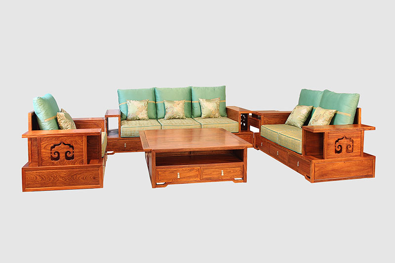 龙华中式实木沙发简直太美了